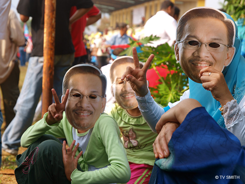 Permatang Pauh - Supporters of Anwar Ibrahim